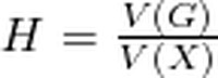 mathtran?tex=H%20%3D%20%7B%20V(G)%20%5Cover%20V(X)%20%7D.png